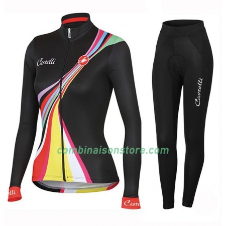 Combinaison Cycliste M/L + Collant sans Bretelles 2016 Castelli Viva Femme N001